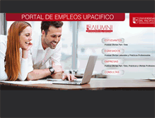 Tablet Screenshot of empleos.upacifico.cl